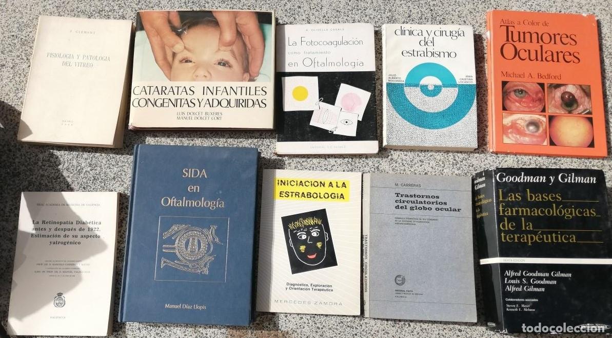 Libros de segunda mano: Lote de 10 libros de Oftalmolog&iacute;a, Estrabismo y Medicina Especializada