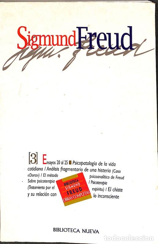 Libros de segunda mano: Freud: Obras Completas (III) - Ensayos 20 Al 25 - Sigmund Freud - Biblioteca Nueva - Obras