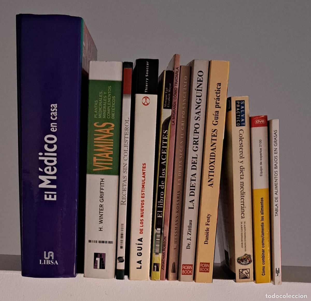 Livres d'occasion: Lote 12 libros de salud, dietas, nutrici&oacute;n y consulta m&eacute;dica familiar