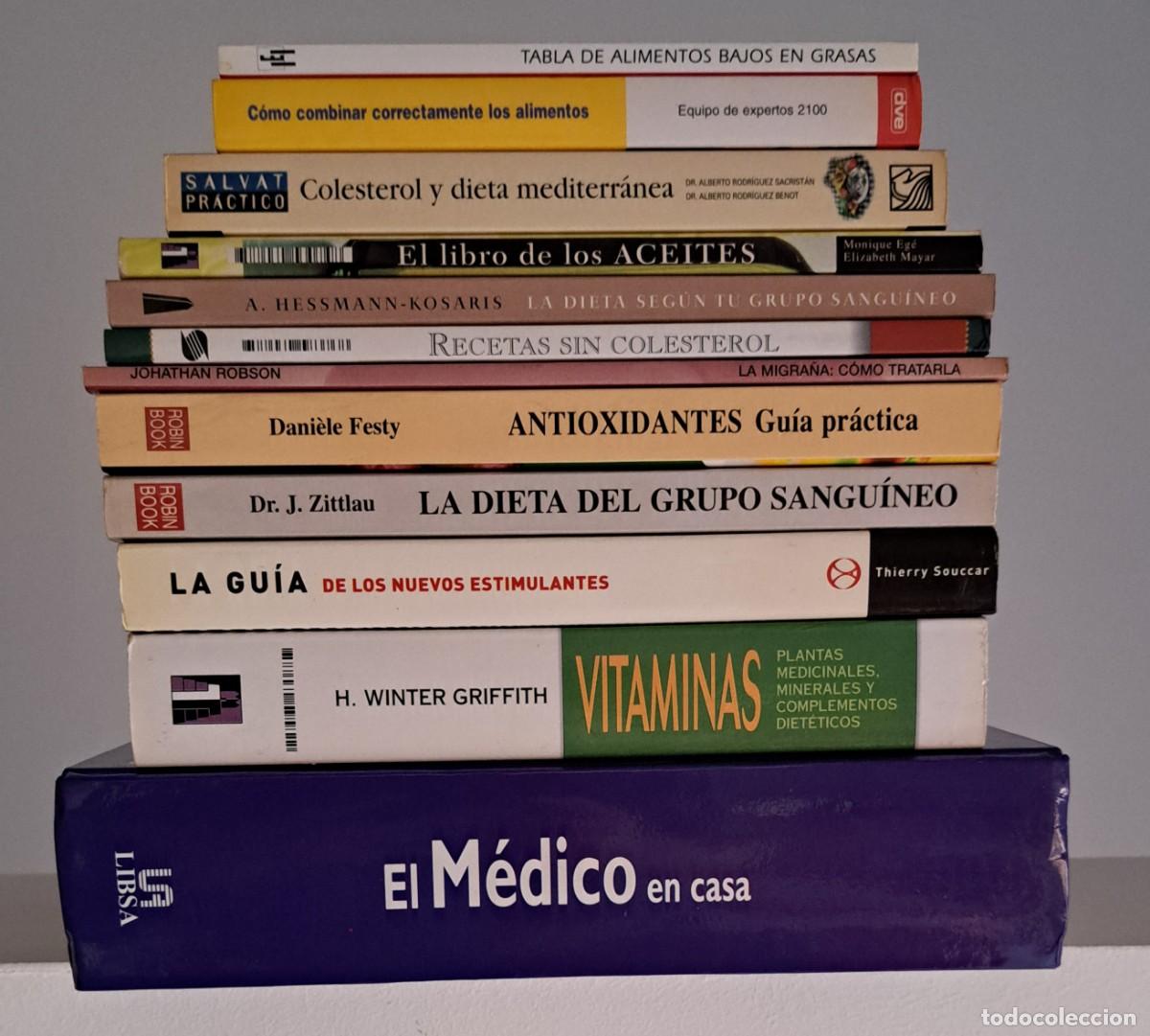 Gebrauchte B&uuml;cher: Lote 12 libros de salud, dietas, nutrici&oacute;n y consulta m&eacute;dica familiar