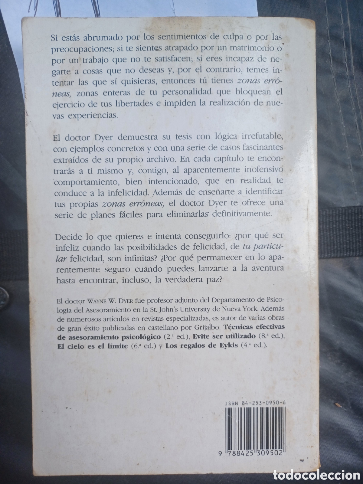 Libros de segunda mano: Tus zonas err&oacute;neas - Dyer, Wayne - Foto 2