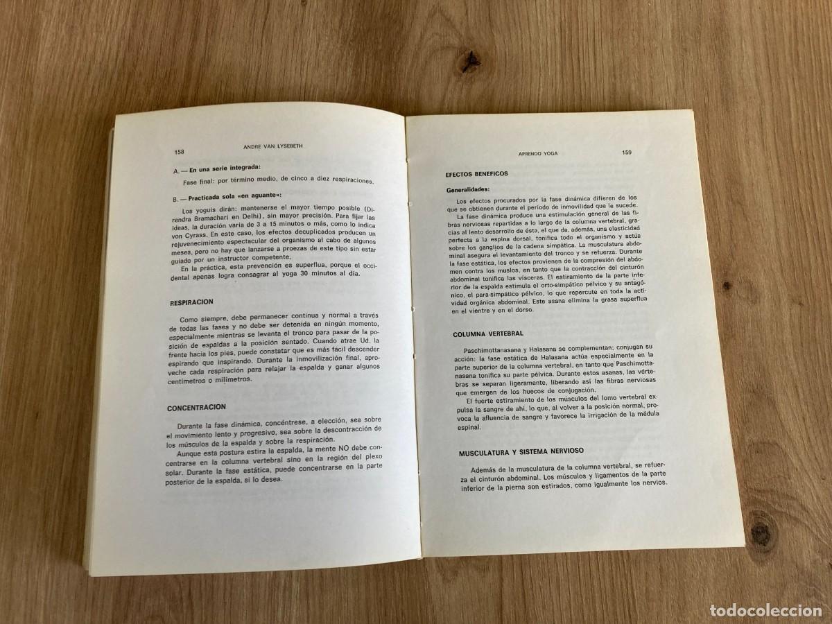 Libros de segunda mano: Aprendo Yoga Andr&eacute; Van Lysebeth - Foto 6