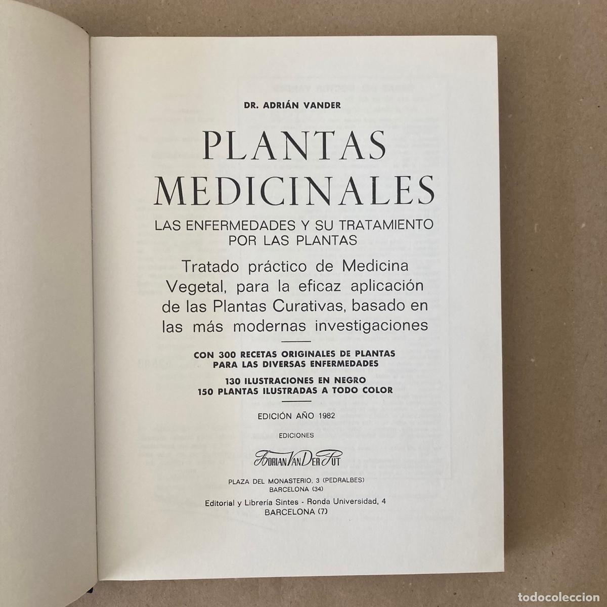 Libros de segunda mano: LIBRO PLANTAS MEDICINALES - DR ADRIAN VANDER - 1982 - Foto 4