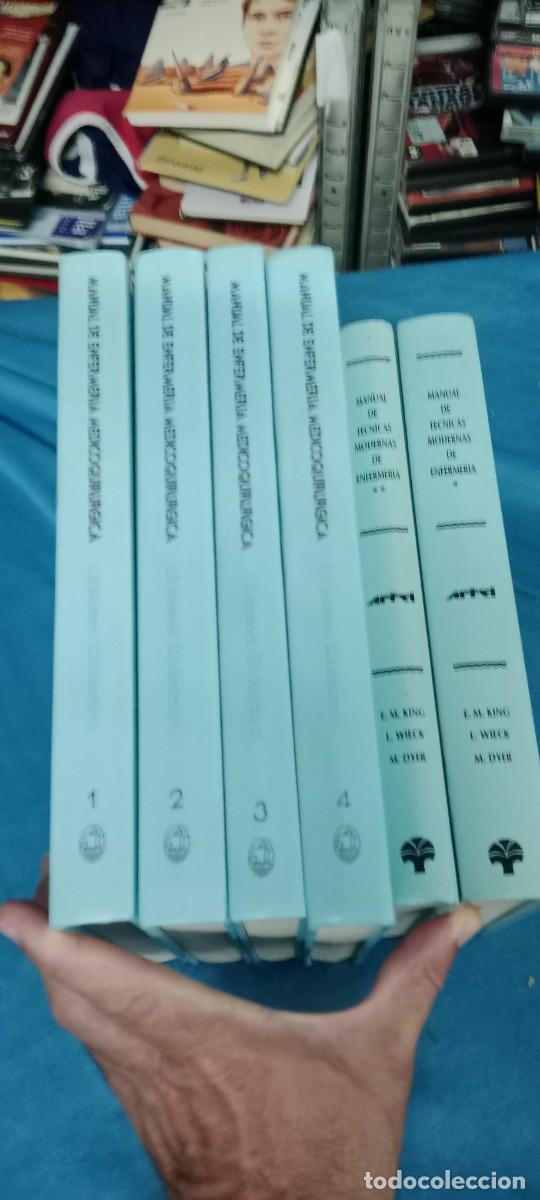 Libros de segunda mano: Manual de enfermer&iacute;a m&eacute;dico-quir&uacute;rgica 4 TOMOS Ed. Emalsa Y DOS TOMOS TECNICAS MODERNAS VER FOTOCU