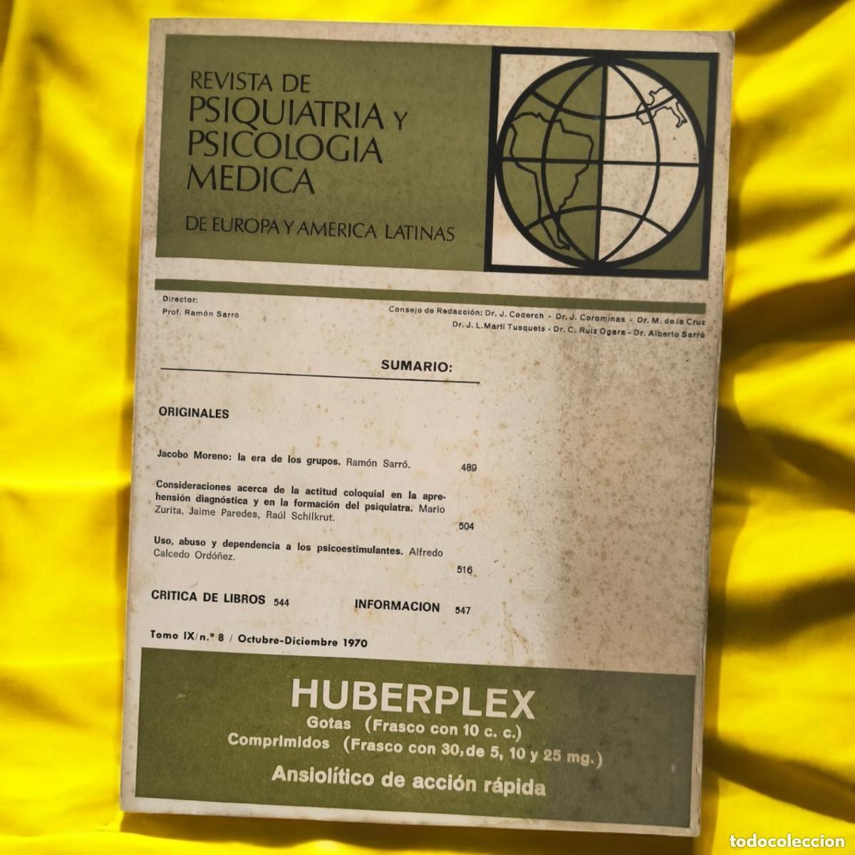 Gebrauchte B&uuml;cher: Revista de Psiquiatr&iacute;a y Psicolog&iacute;a M&eacute;dica de Europa y Am&eacute;rica Latinas &ndash; Tomo IX N&ordm;8, 1970