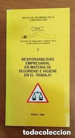 Libros de segunda mano: Notas de seguridad en la construcci&oacute;n n&ordm; 7 &ndash; Responsabilidad empresarial en materia de seguridad