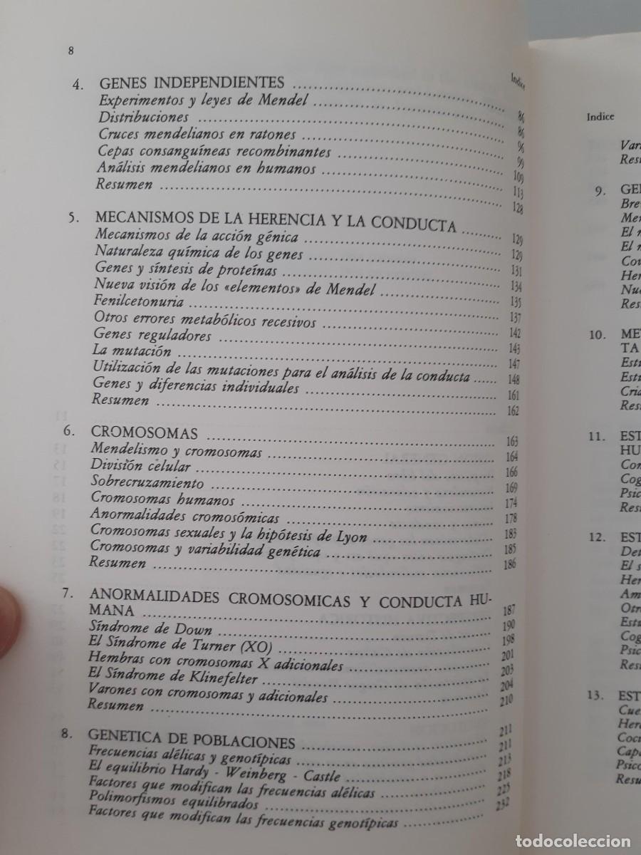 Libros de segunda mano: GEN&Eacute;TICA DE LA CONDUCTA - PLOMIN - DEFRIES - McCLEARN - Foto 4