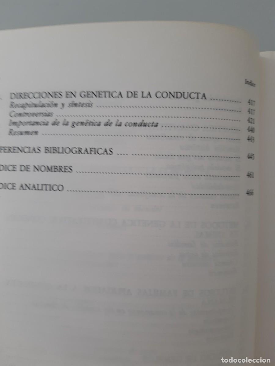 Libros de segunda mano: GEN&Eacute;TICA DE LA CONDUCTA - PLOMIN - DEFRIES - McCLEARN - Foto 5