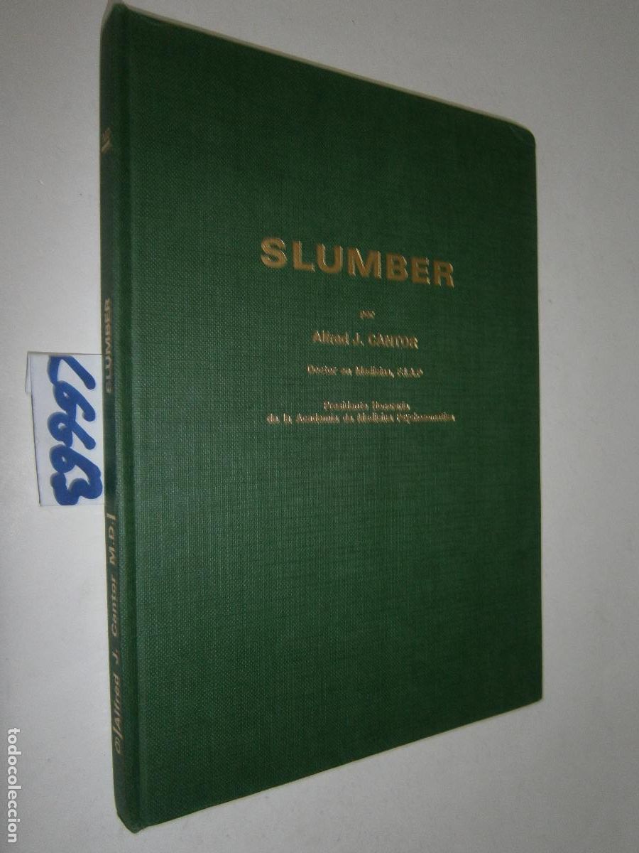 Libros de segunda mano: SLUMBER / ALFRED J. CANTOR / ACADEMIA MEDICINA PSYCHOSOMATICA