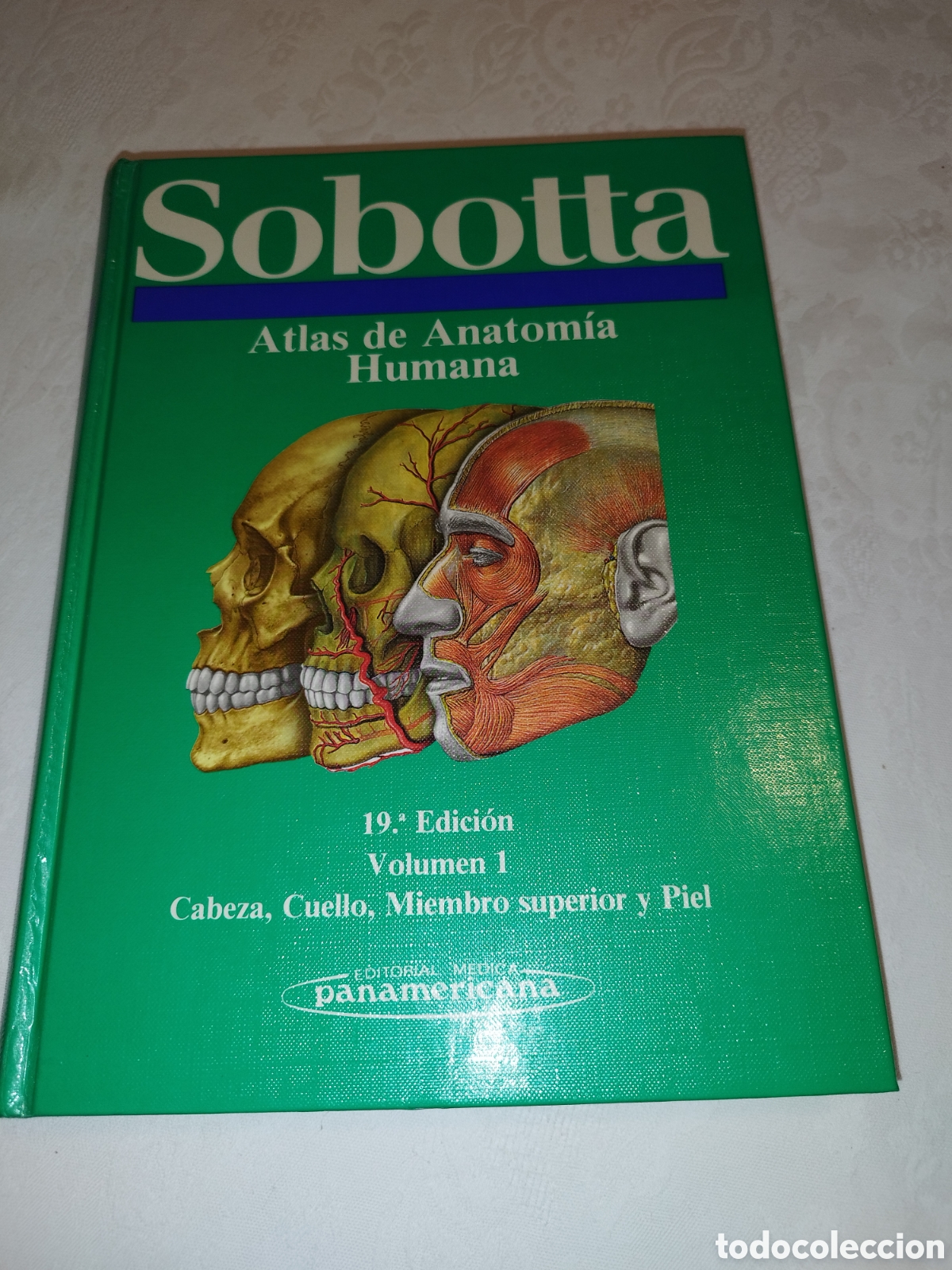 Libros de segunda mano: ATLAS DE ANATOMIA HUMANA SOBOTTA VOLUMEN 1. CABEZA, CUELLO, MIEMBRO SUPERIOR Y PIEL. 1990.
