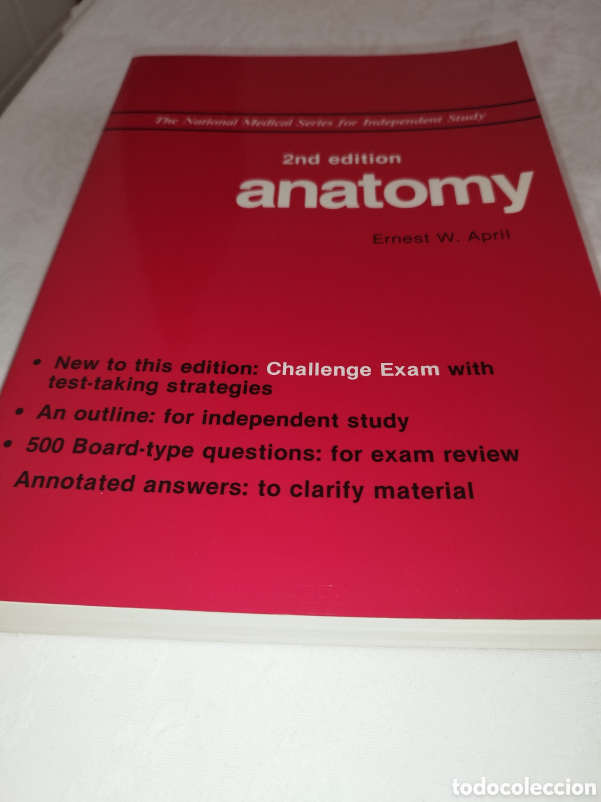 Libros de segunda mano: ANATOMY (THE NATIONAL MEDICAL SERIES FOR INDEPENDENT STUDY). ED. HARWAL, 1990.