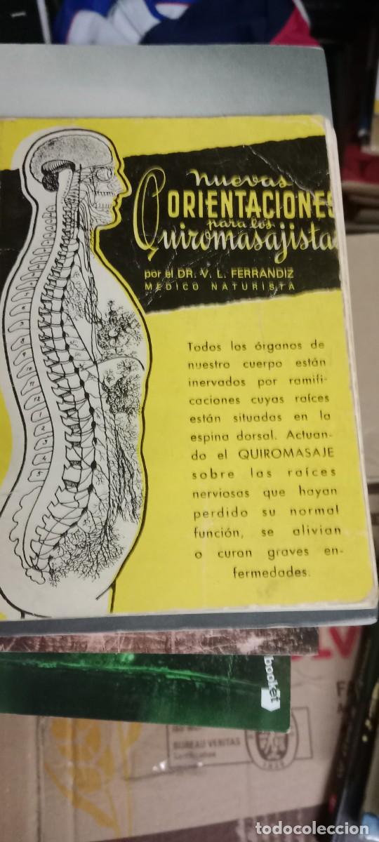 Libros de segunda mano: Nuevas Orientaciones para los Quiromasajistas. Dr. V. L. Frerr&aacute;ndiz LIBRO M-COL