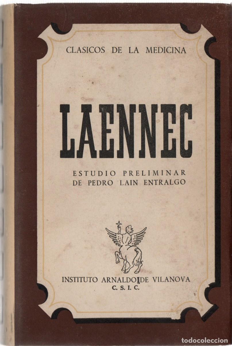 Libros de segunda mano: CLASICOS DE LA MEDICINA LAENNEC. LAIN ENTREALGO, PEDRO. A-MEDI-1451