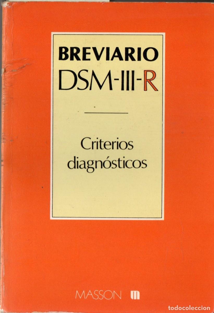 Libros de segunda mano: BREVIARIO DSM-III-R CRITERIOS DIAGNOSTICOS. VALDES MIYAR, MANUEL. A-MEDI-1466