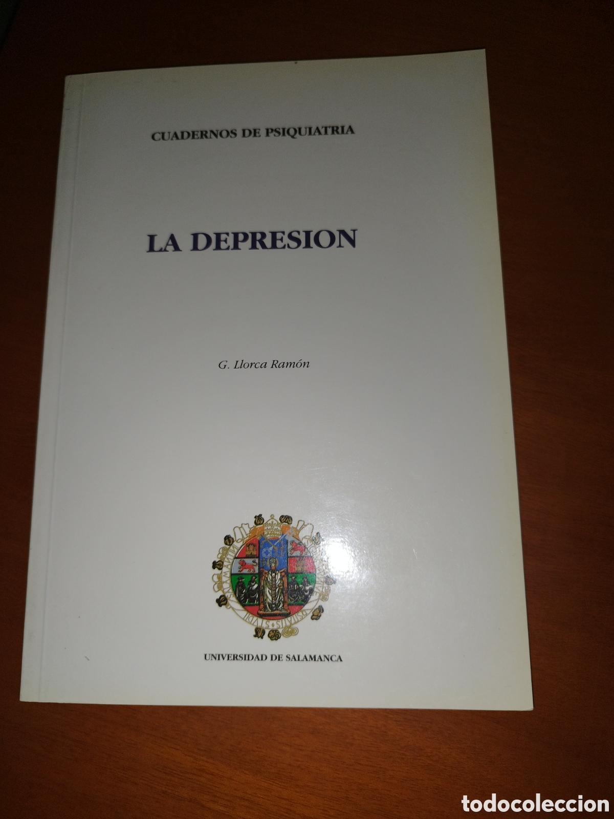 Libros de segunda mano: CUADERNOS DE PSIQUIATRIA: LA DEPRESION.- LLORCA RAM&Oacute;N. UNIVERSIDAD DE SALAMANCA, 1994