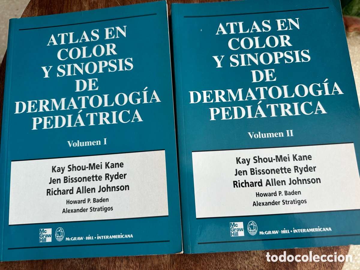 Libros de segunda mano: Pack Atlas en color y sinopsis de Dermatolog&iacute;a Pedi&aacute;trica (Vol. I y II)