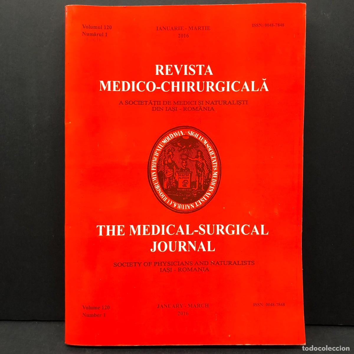 Libros de segunda mano: THE MEDICAL-SURGICAL JOURNAL - SOCIETY OF PHYSICIANS AND NATURALISTS - VOL. 120, N&ordm; 1 - 2016 / 3322