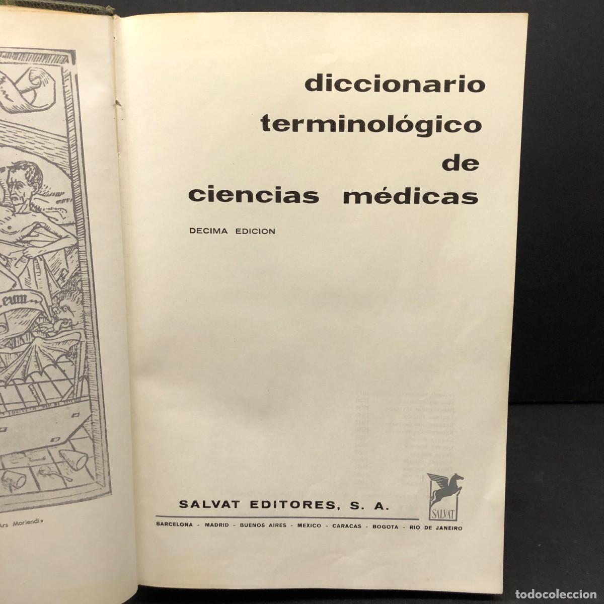 Libros de segunda mano: DICCIONARIO TERMINOL&Oacute;GICO DE CIENCIAS M&Eacute;DICAS - SALVAT EDITORES - 1968 / 3480