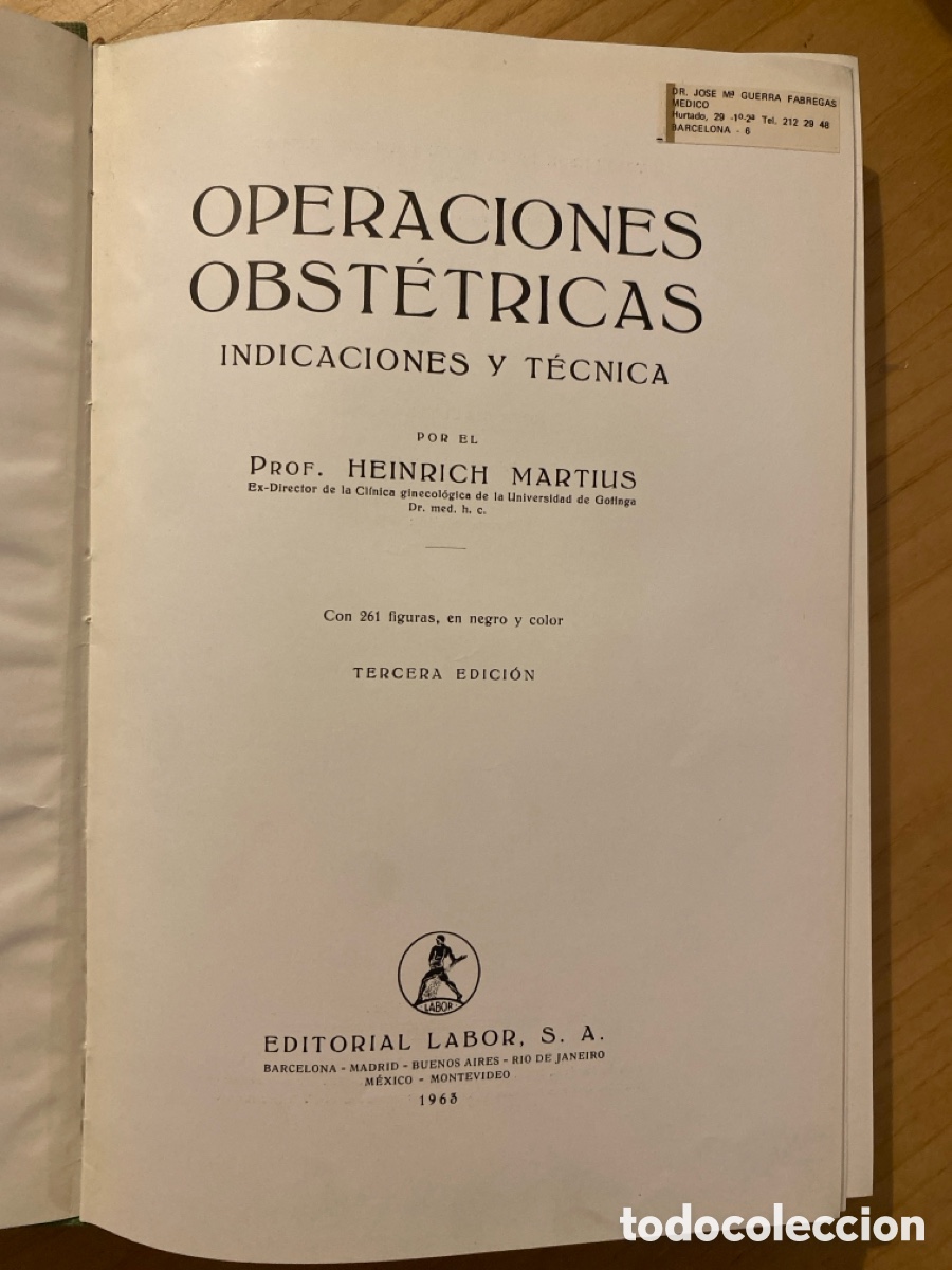 Libros de segunda mano: Libro Operaciones Obst&eacute;tricas - Foto 2