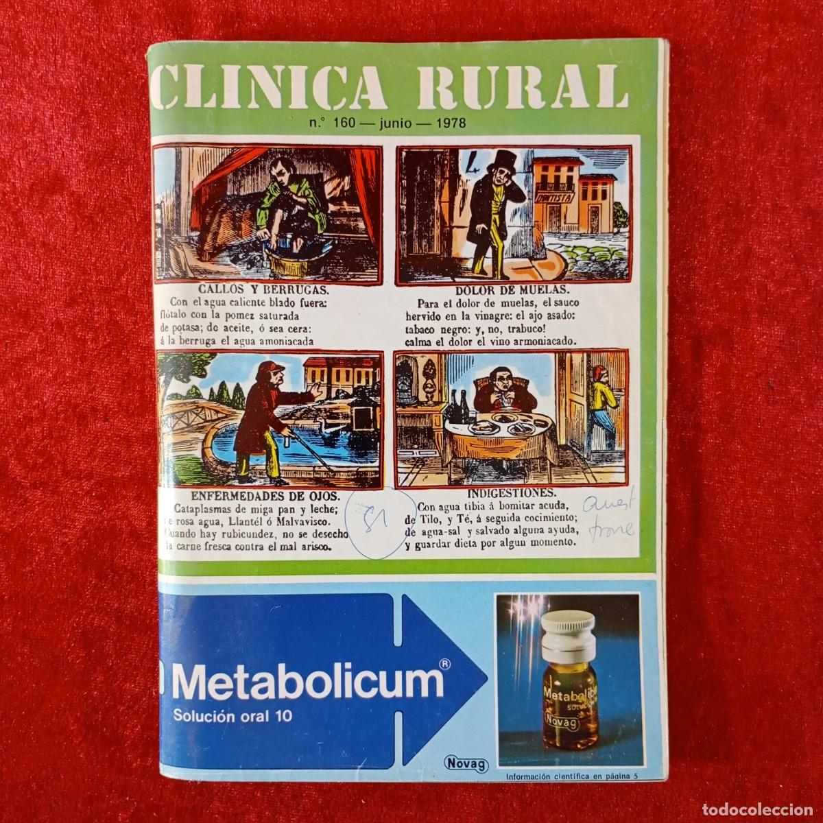 Libros de segunda mano: CLINICA RURAL - REVISTA DE INFORMACION CIENTIFICA ESPECIALIZADA - N&ordm; 160 - JUNIO 1978 / 4901