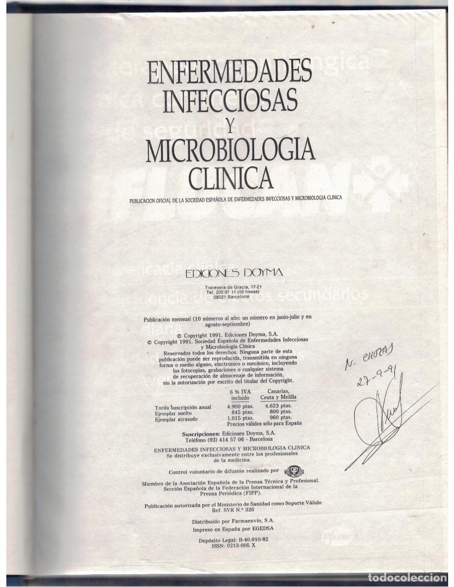 Libros de segunda mano: ENFERMEDADES INFECCIOSAS Y MICROBIOLOGIA CLINICA. VV.AA. A-MEDI-1633