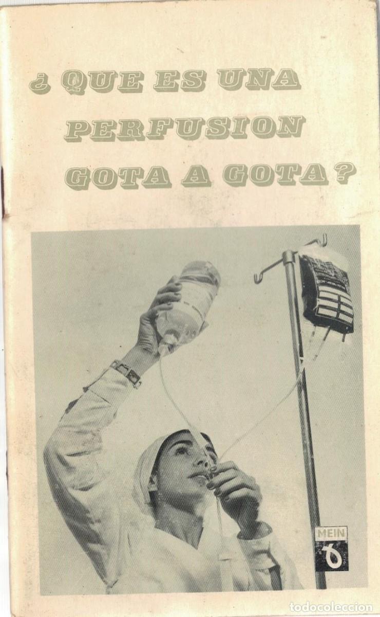 Libros de segunda mano: &iquest;QU&Eacute; ES UNA PERFUSI&Oacute;N GOTA A GOTA?. VV.AA. A-MEDI-1636