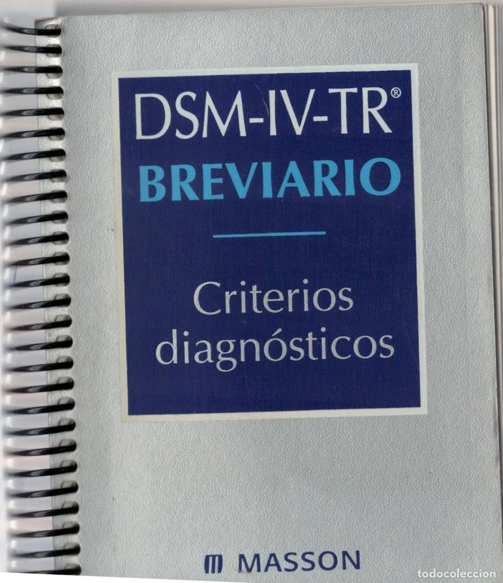 Libros de segunda mano: BREVIARIO CRITERIOS DIAGNOSTICOS. VV.AA. A-MEDI-1644