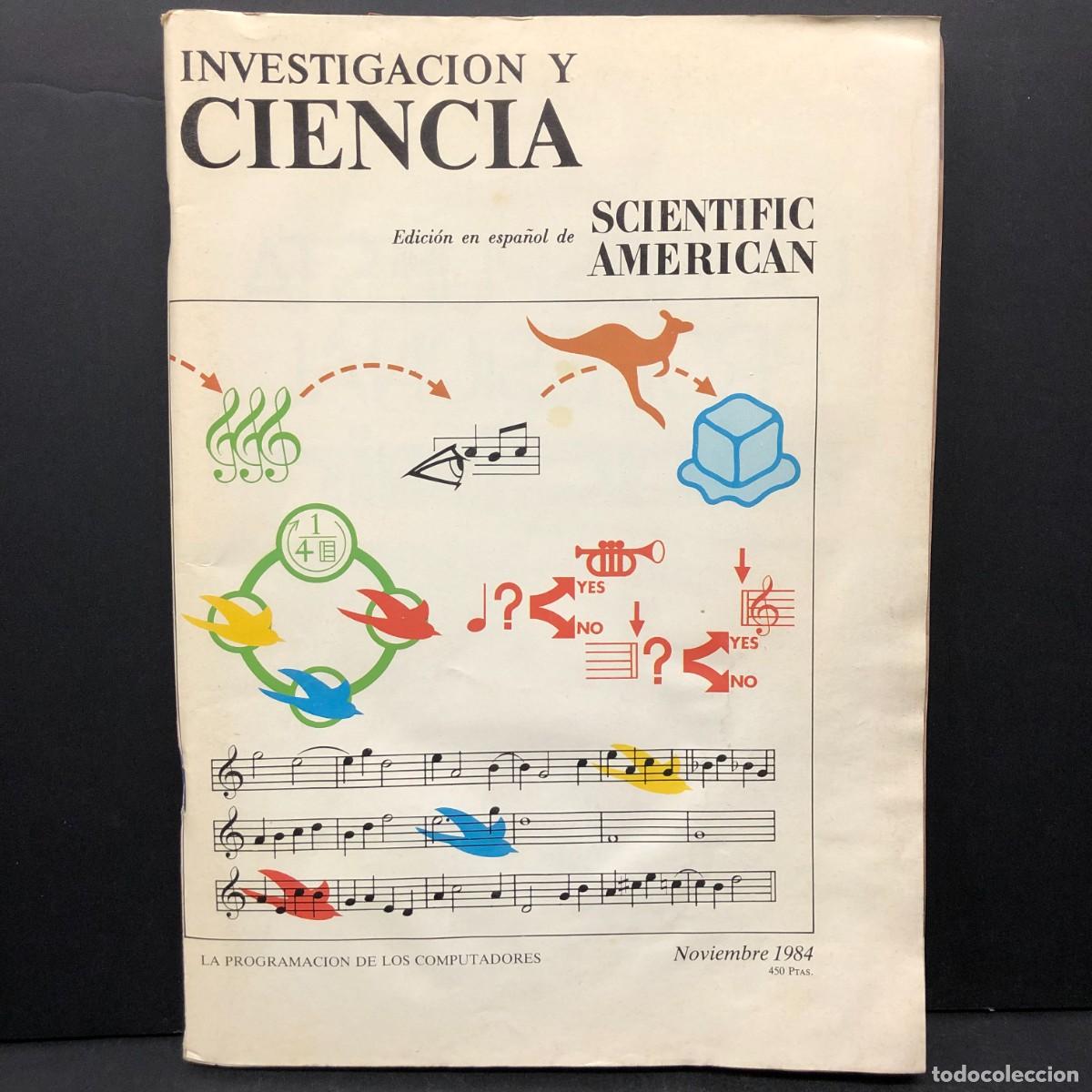 Libros de segunda mano: INVESTIGACION Y CIENCIA - SCIENTIFIC AMERICAN - NOVIEMBRE 1984 / 5592