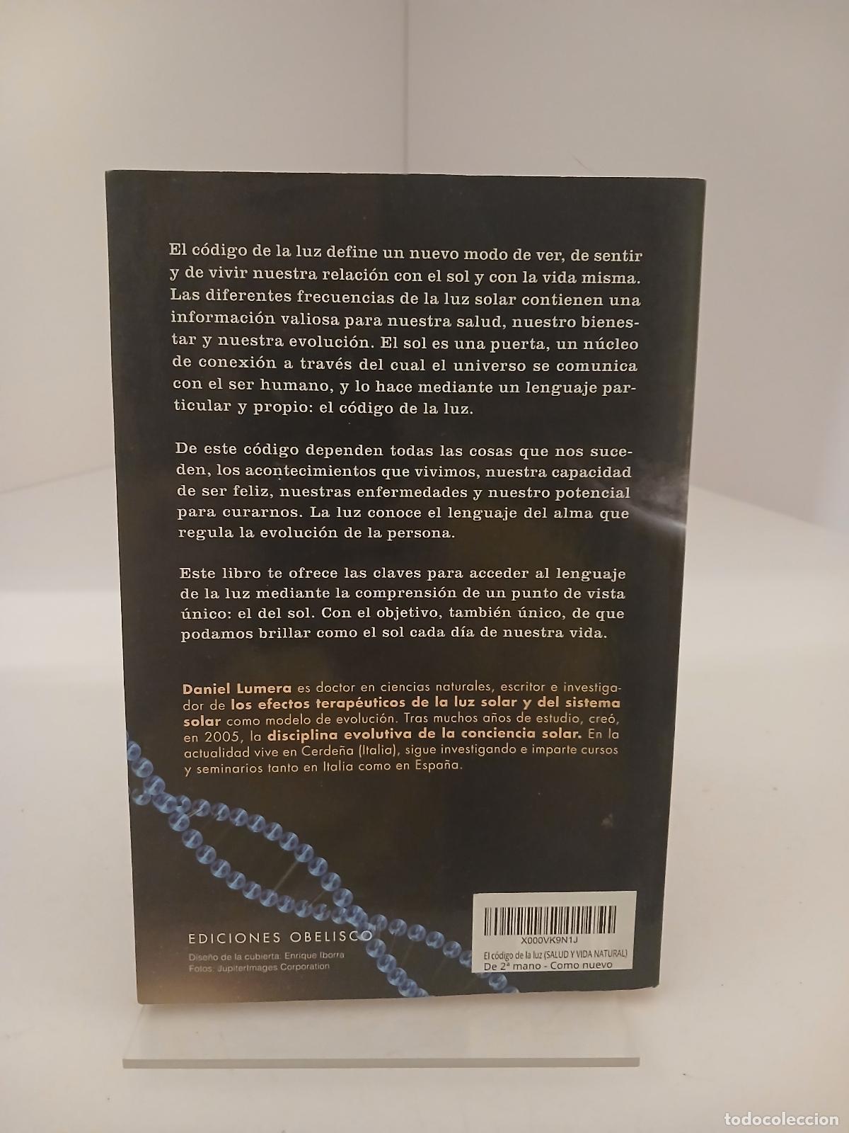 Libros de segunda mano: El c&oacute;digo de la luz - Daniel Lumera - Foto 2
