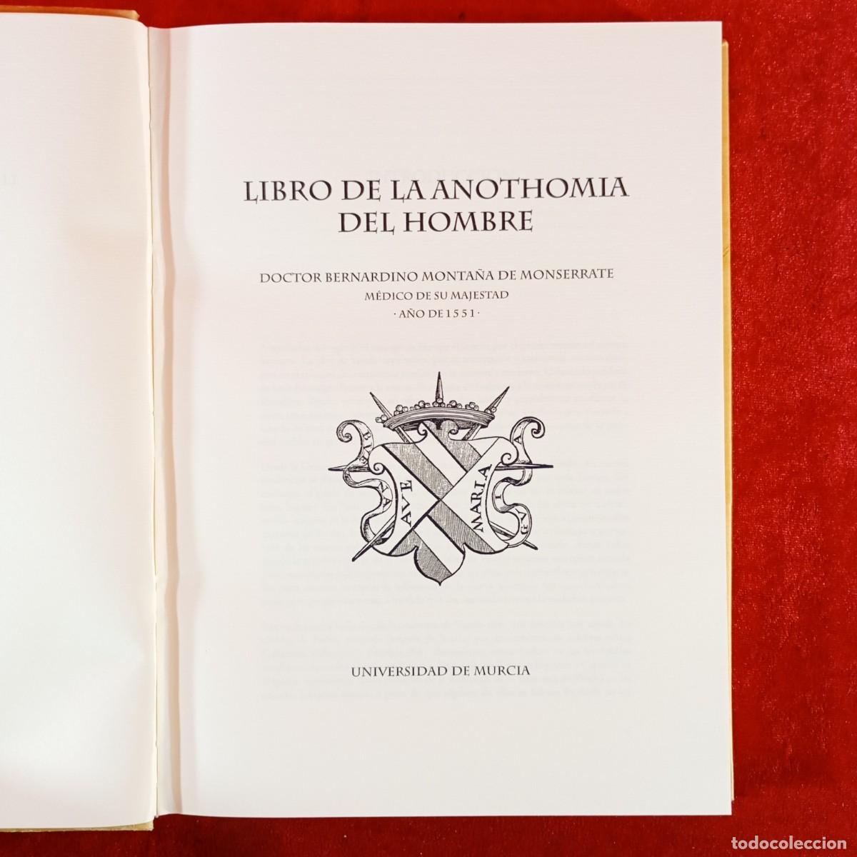 Libros de segunda mano: LIBRO DE LA ANOTHOMIA DEL HOMBRE - BERNARDINO MONTA&Ntilde;A DE MONSERRATE - 1551 - MURCIA FACS&Iacute;MIL / 6697