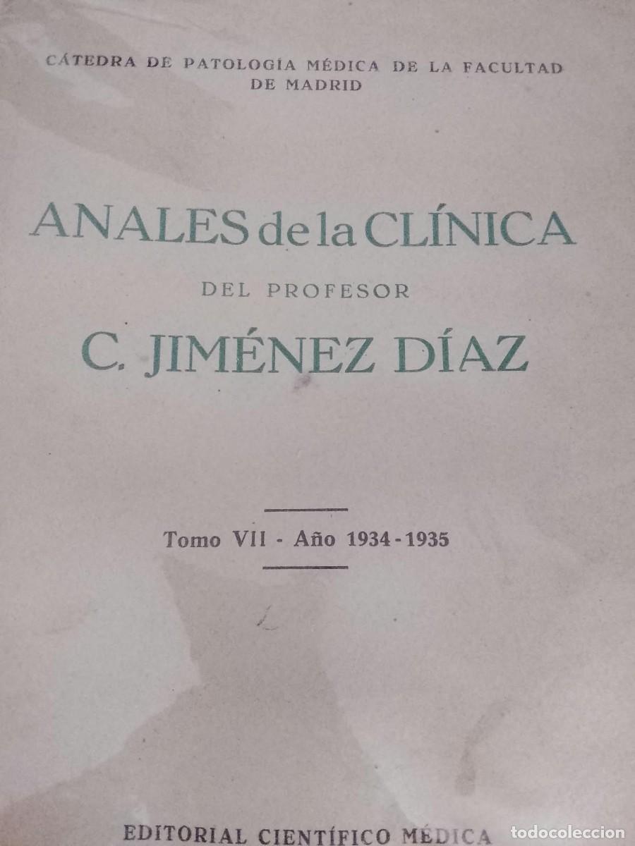 Libros de segunda mano: ANALES DE LA CLINICA TOMO VII