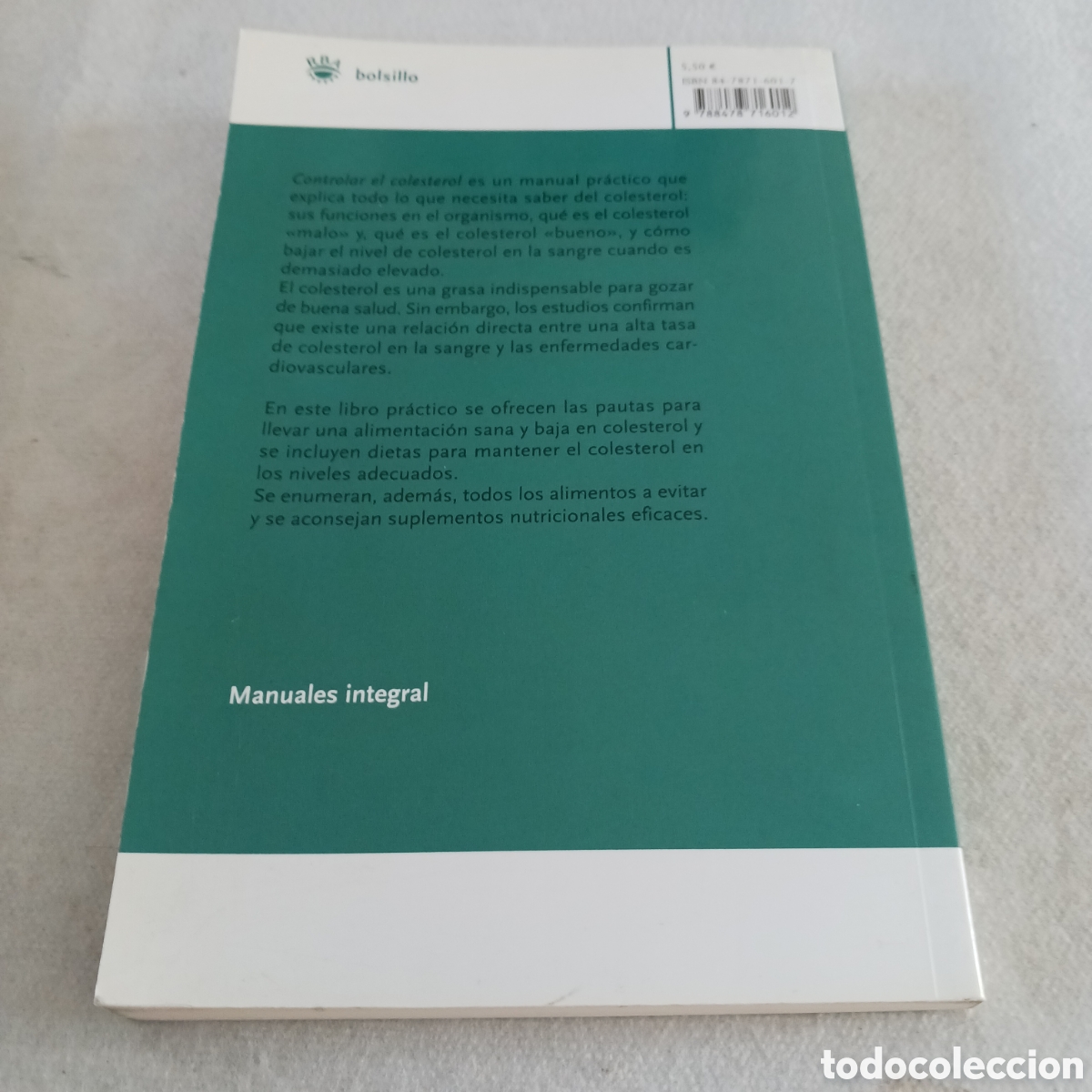 Libros de segunda mano: Controlar el Colesterol por RBA bolsillo - Foto 2