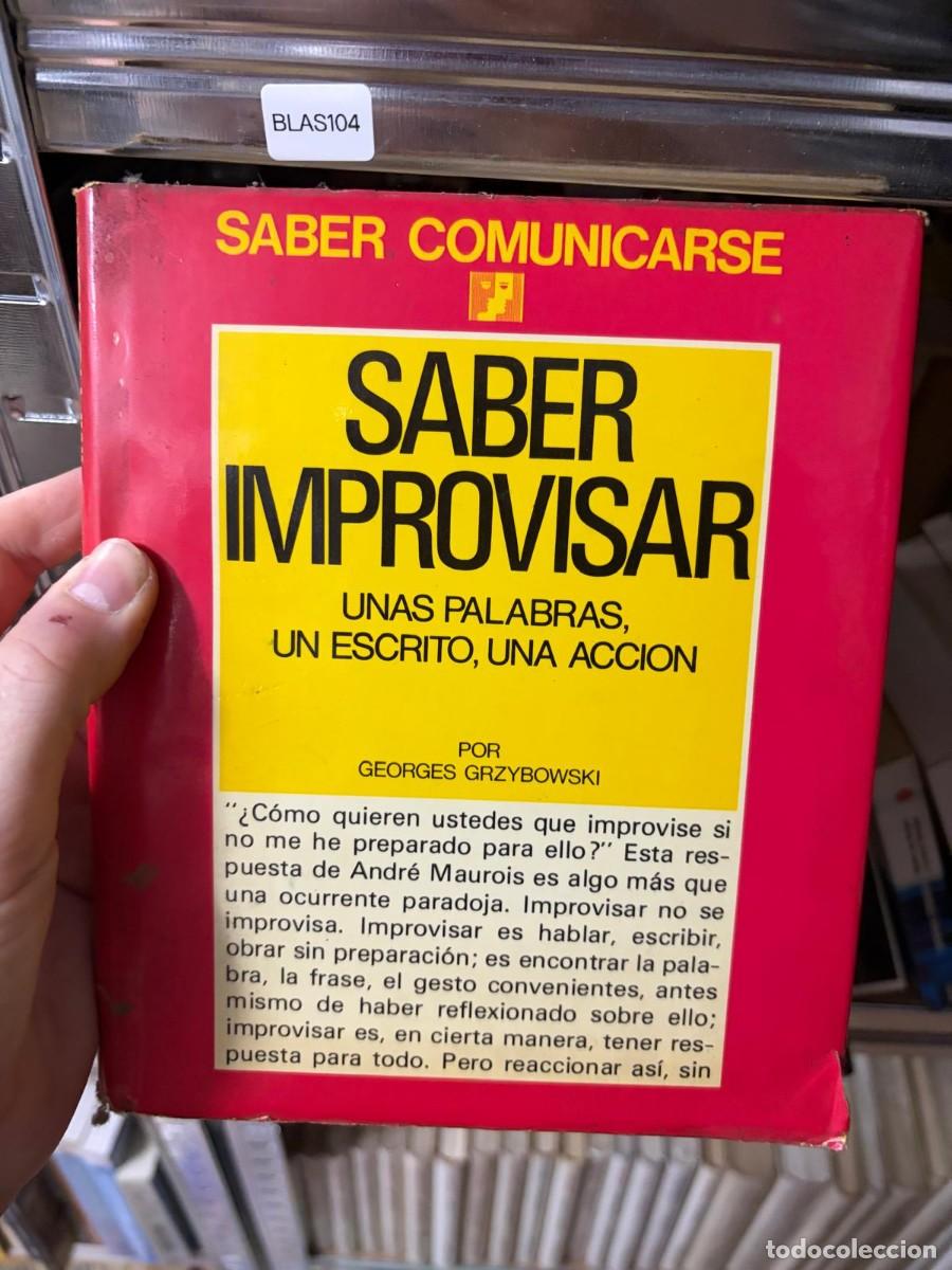 Libros de segunda mano: BLAS104 + Georges Grzybowski + Saber improvisar