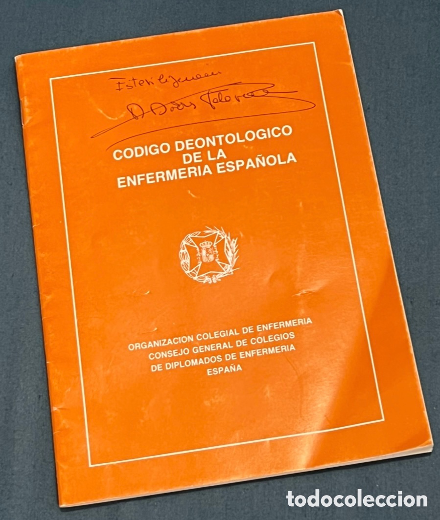 Libros de segunda mano: Libro. Vodafone Deontol&oacute;gico de la Enfermer&iacute;a Espa&ntilde;ola. 1989.