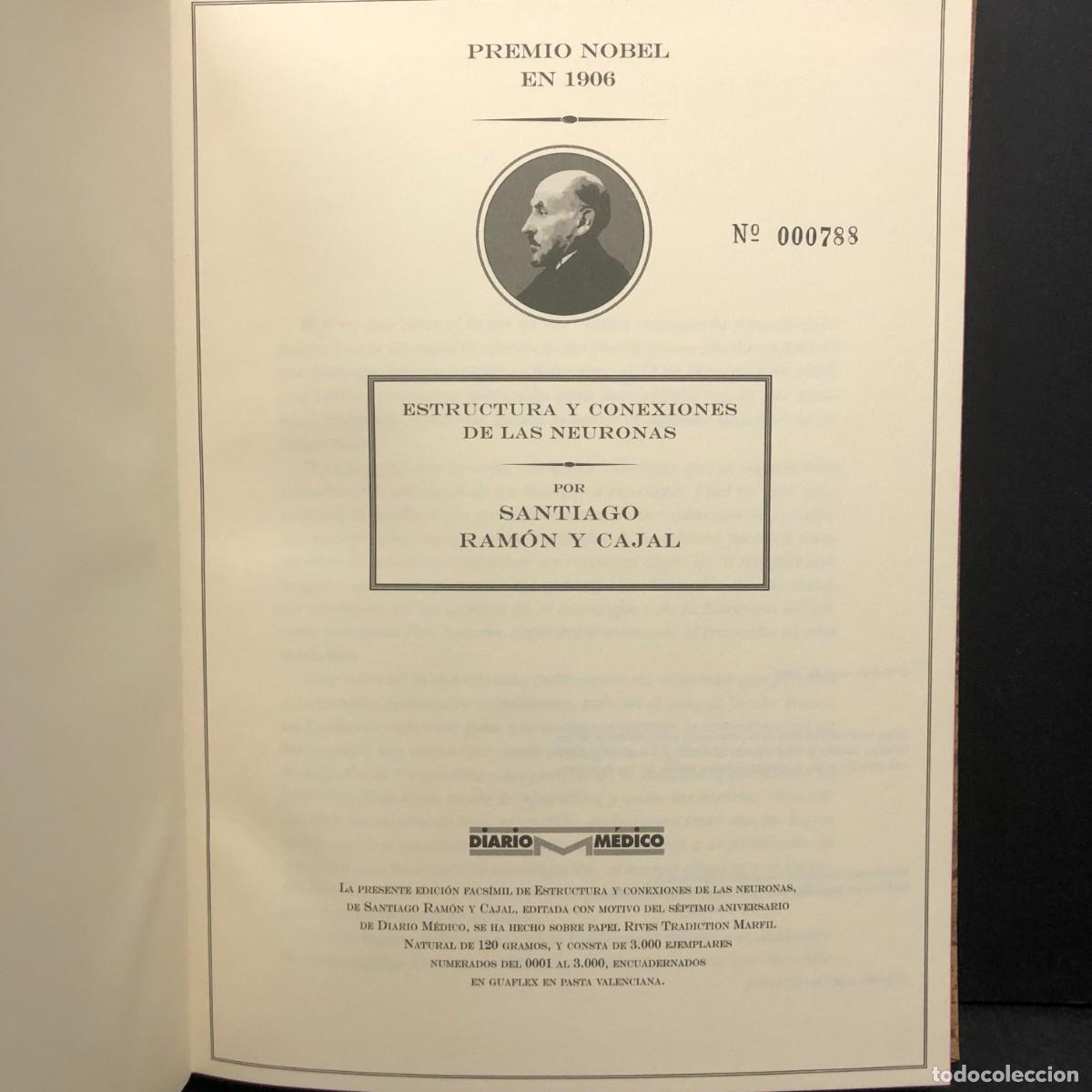 Second hand books: ESTRUCTURA Y CONEXIONES DE LAS NEURONAS - SANTIAGO RAM&Oacute;N Y CAJAL - NUMERADO - DIARIO M&Eacute;DICO / 226