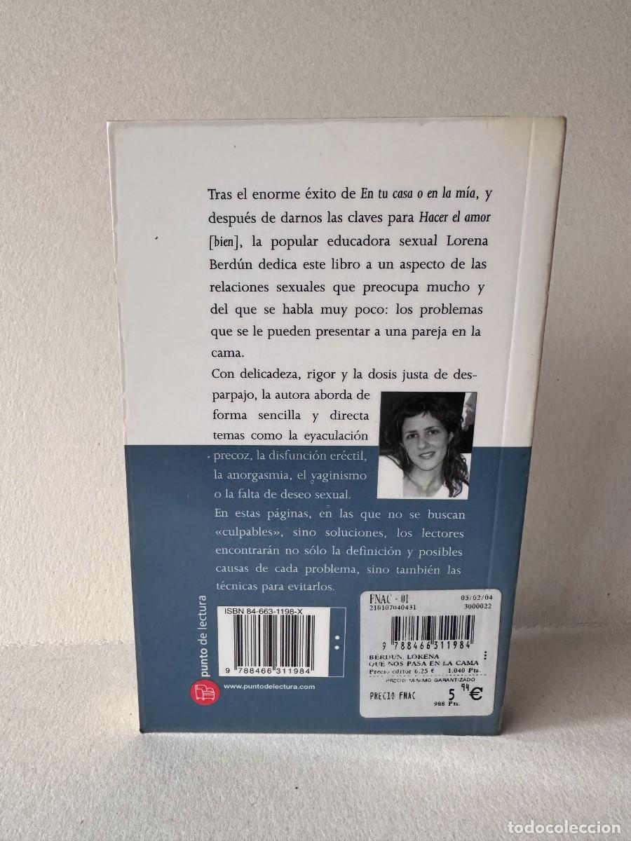 Libros de segunda mano: Lorena Berd&uacute;n &ndash; &iquest;Qu&eacute; Nos Pasa [En La Cama]? - Foto 2