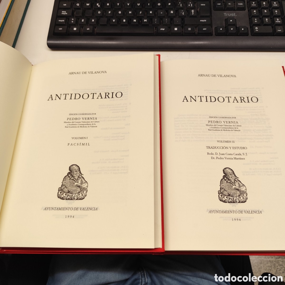 Libros de segunda mano: ARNAU DE VILANOVA - ANTIDOTARIO - PEDRO VERNIA - FACS&Iacute;MIL - 2 VOLUMENES - 1994 / 317