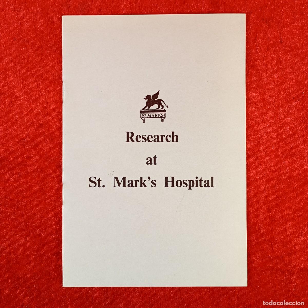 Libros de segunda mano: RESEARCH AT ST. MARK'S HOSPITAL FOR DISEASES OF THE RECTUM AND COLON / 383