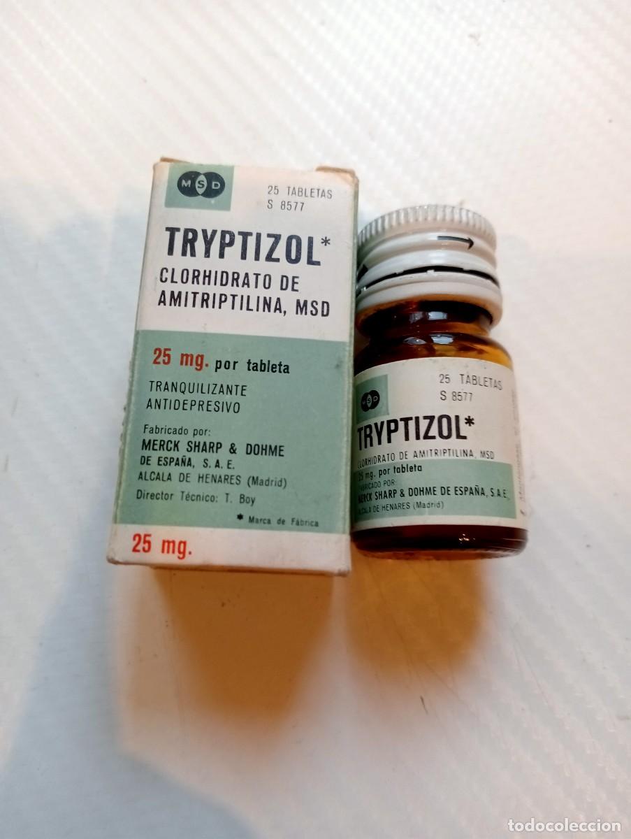Second hand books: MEDICAMENTO ANTIGUO TRYPTIZOL LABORATORIO MSD BOTICA, MEDICINA,