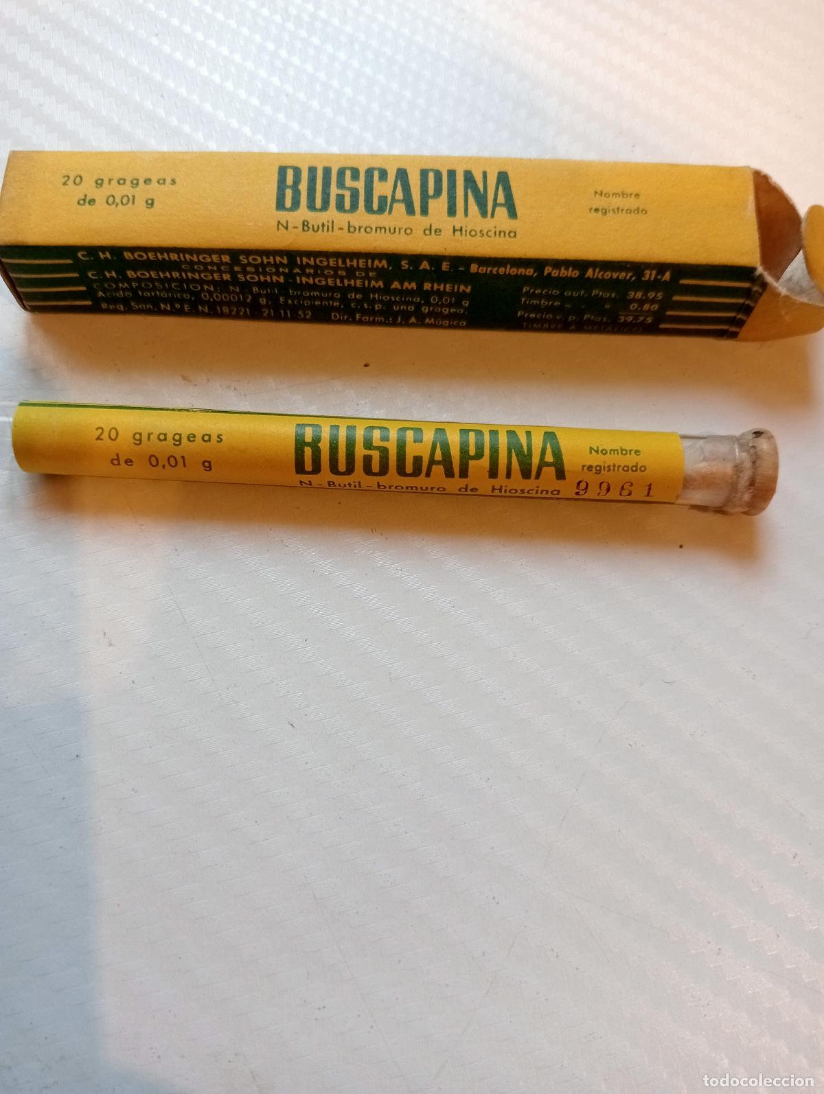 Libros de segunda mano: MEDICAMENTO ANTIGUO BUSCAPINA LABORATORIO BOEHRINGER BOTICA, MEDICINA,