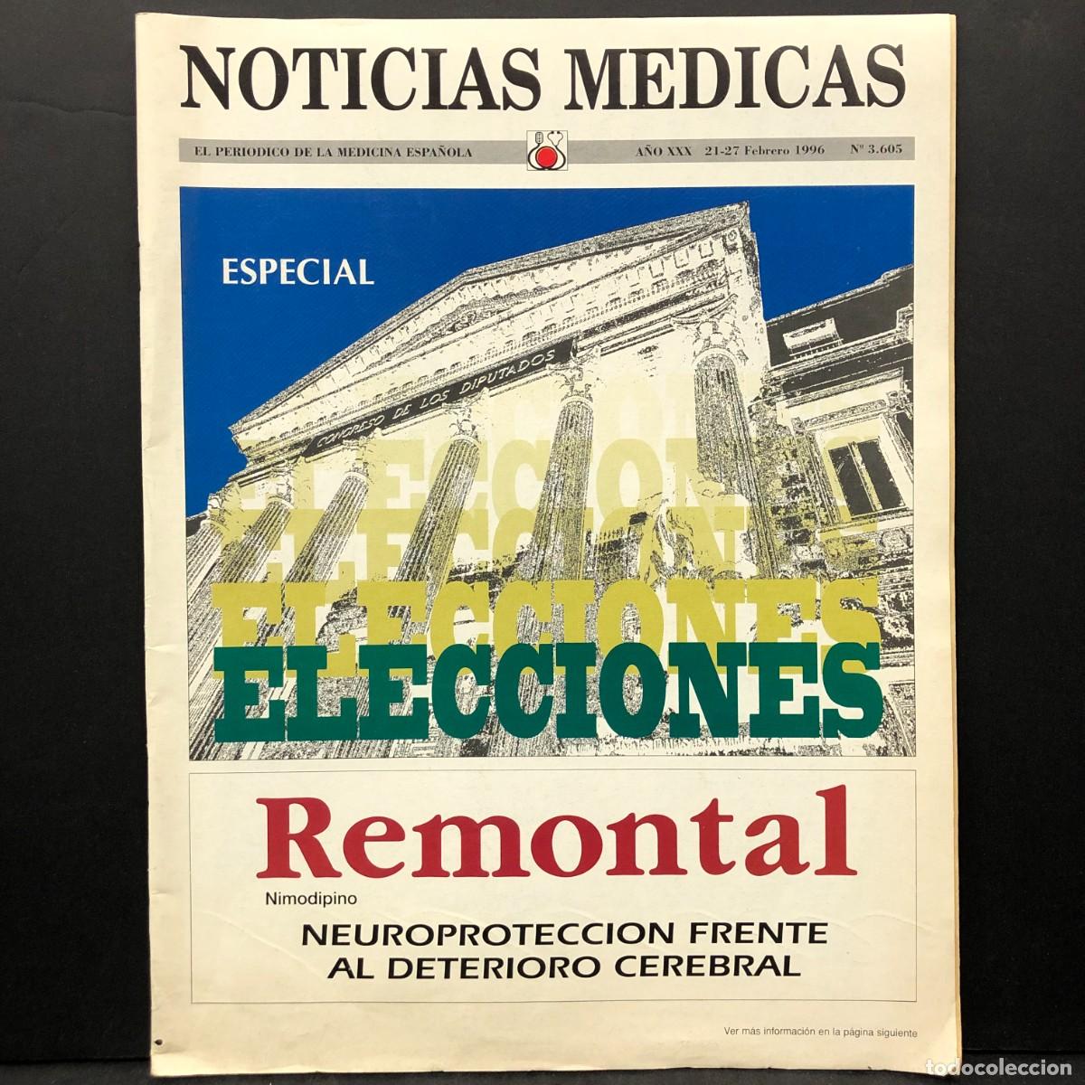 Libros de segunda mano: ELECCIONES - NOTICIAS MEDICAS - ESPECIAL - EL PERIODICO DE LA MEDICINA ESPA&Ntilde;OLA - 1996 / 1654