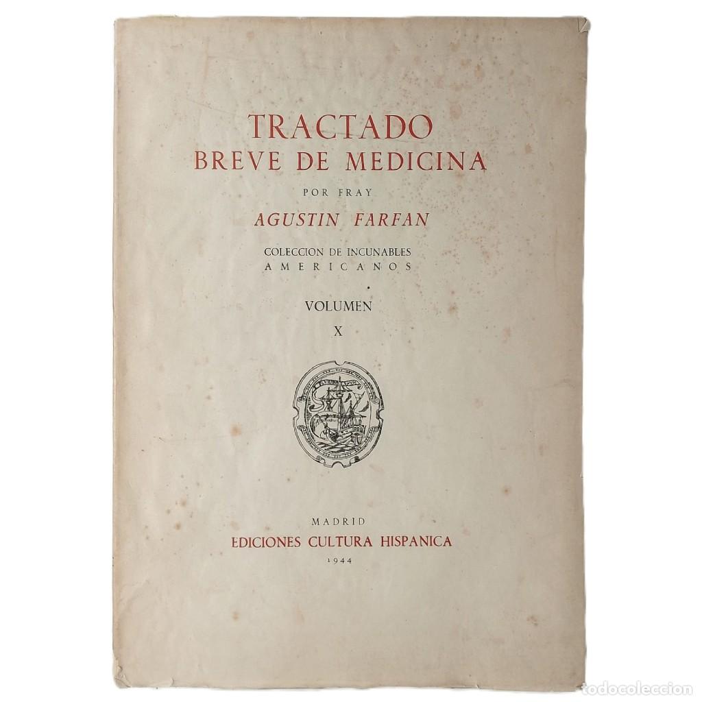 Libros de segunda mano: TRACTADO BREVE DE MEDICINA. Farf&aacute;n, Fray Agust&iacute;n