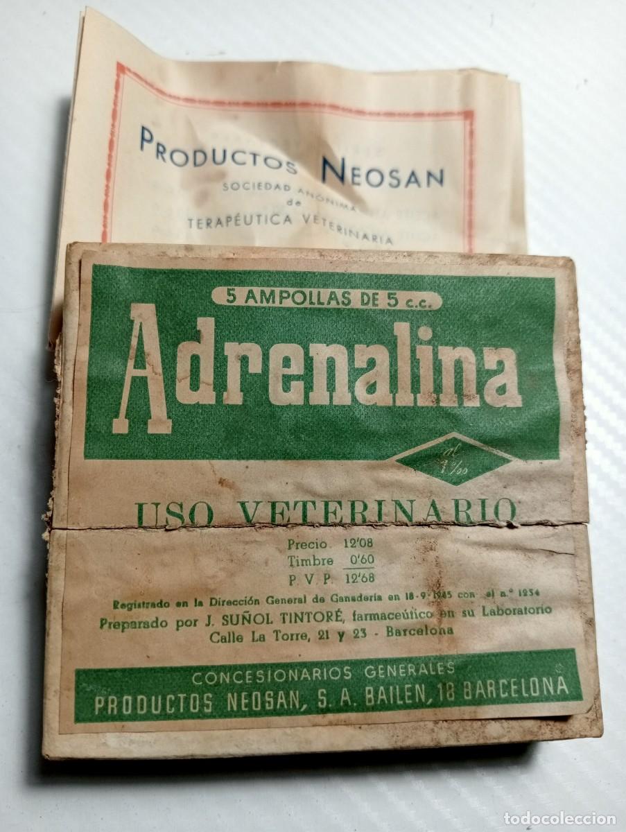 Libros de segunda mano: MEDICAMENTO ANTIGUA ADRENALINA LABORATORIO FARMACEUTICA MEDICINA,
