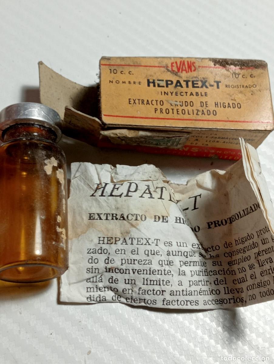 Libros de segunda mano: MEDICAMENTO ANTIGUO EPATEX T LABORATORIO EVANS MEDICINA, BOTICA,