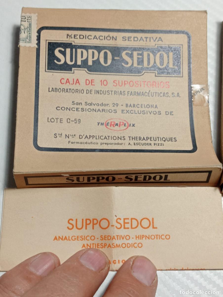 Libros de segunda mano: MEDICAMENTO ANTIGUO SUPPO SEDOL SUPOSITORIO ANALGESICO FARMACEUTICA INFARMA MEDICINA, BOTICA,