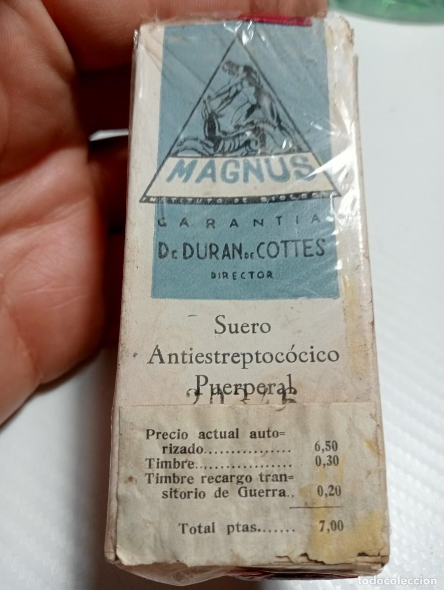 Libros de segunda mano: MEDICAMENTO ANTIGUO 1941 SUERO ANTIESTREPTOCOCICO MAGNUS FARMACEUTICA MEDICINA, BOTICA,