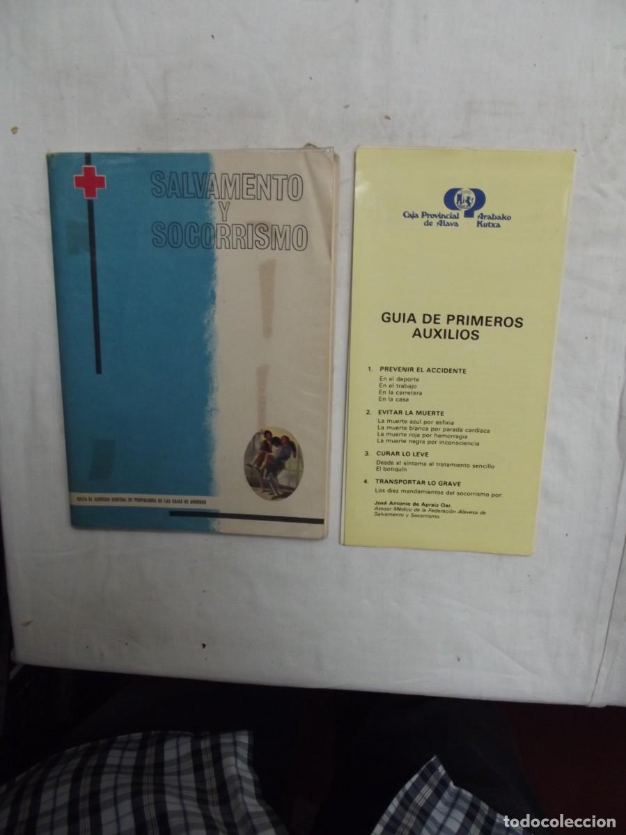 Libros de segunda mano: SALVAMENTO Y SOCORRISMO + GUIA DE PRIMEROS AUXILIOS