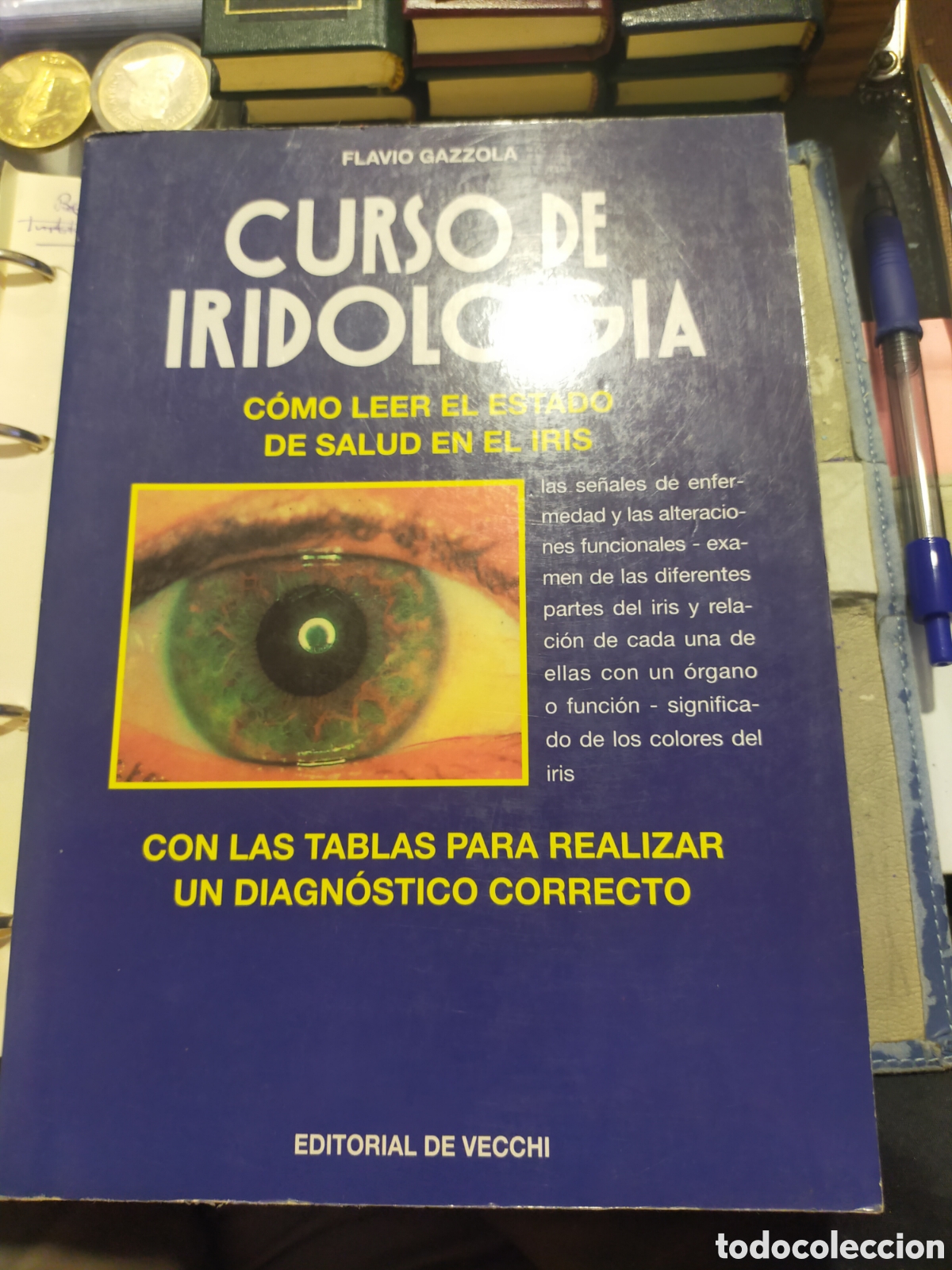 Libros de segunda mano: CURSO DE IRIDOLOG&Iacute;A FLAVIO GAZZOLA ED. DE VECCHI