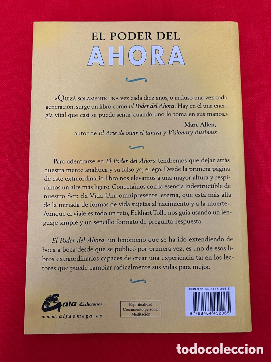 Libros de segunda mano: Libro El poder del ahora - Eckhart Tolle - Foto 2