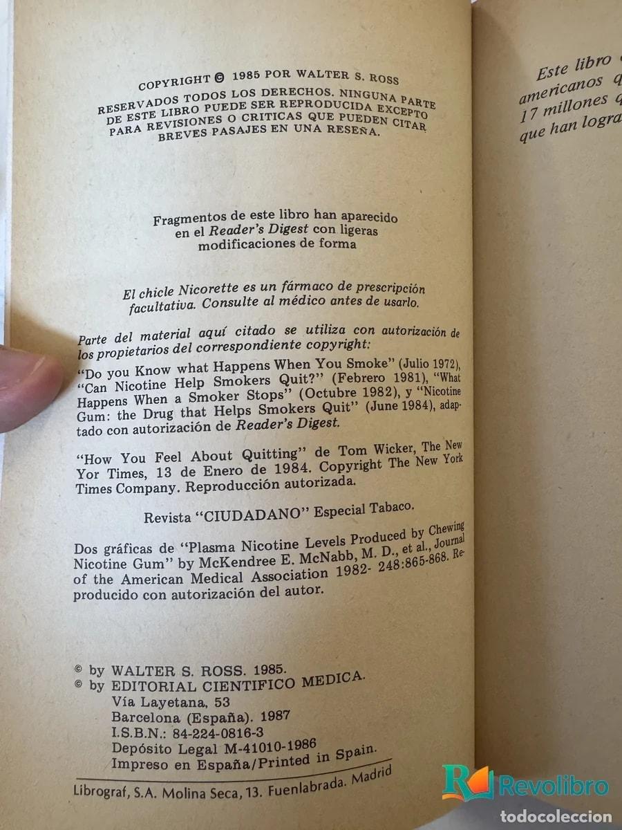 Libros de segunda mano: Como Dejar de Fumar - Walter S. Ross - Foto 2
